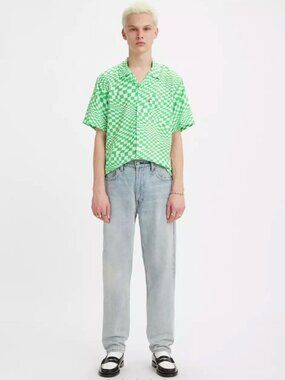 NWT Levis 550 92 Relaxed Taper Jeans Light Wash 38x32 100% Cotton Penmark Detail